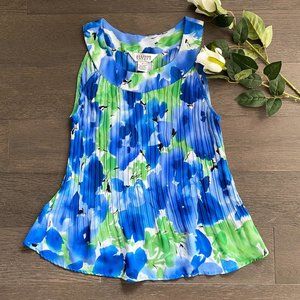 Summer Sleeveless Top Crimped Light Fabric